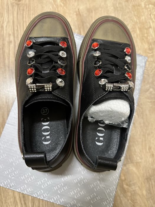 Teniși Piele Naturală Goe