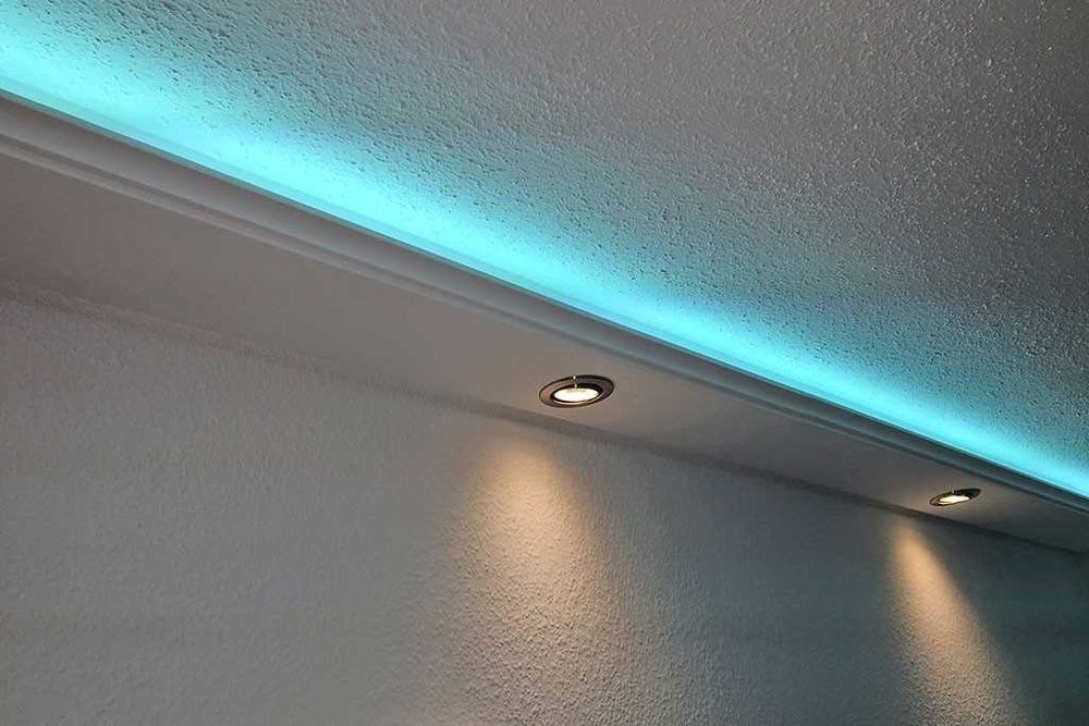 Scafe decorative polistiren scafa decorativa banda led spot cod LS 4