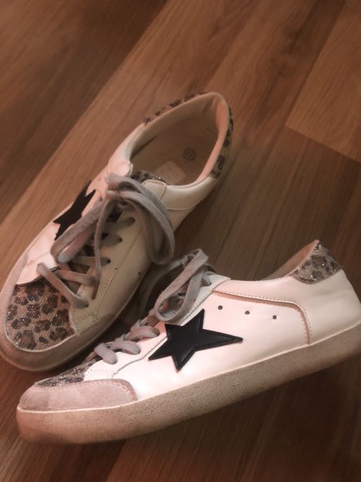 Дамски обувки с леопардов принт, в добро състояние