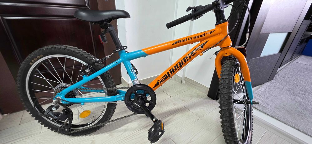 Bicicletă copii Pegas Mini Drumeț 20 – Portocaliu/Turcoaz