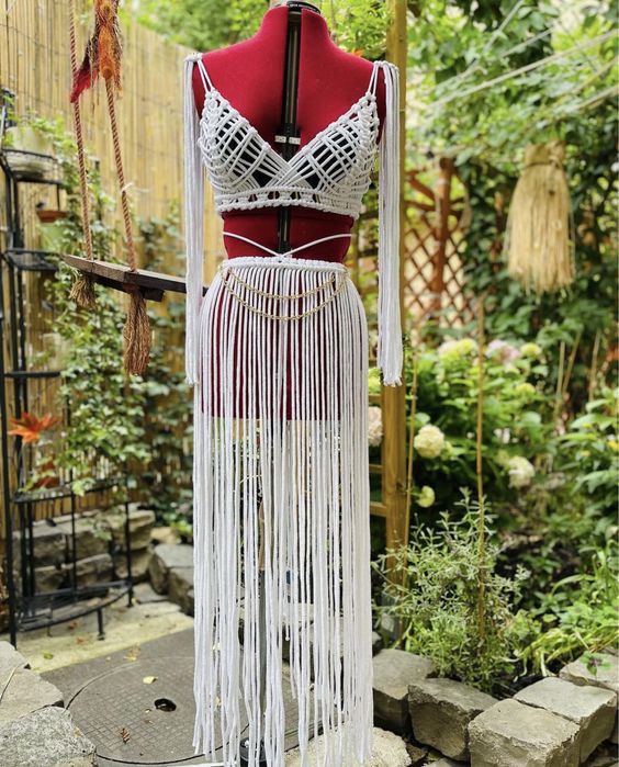 Rochii de plaja din snur macrame- 650 lei