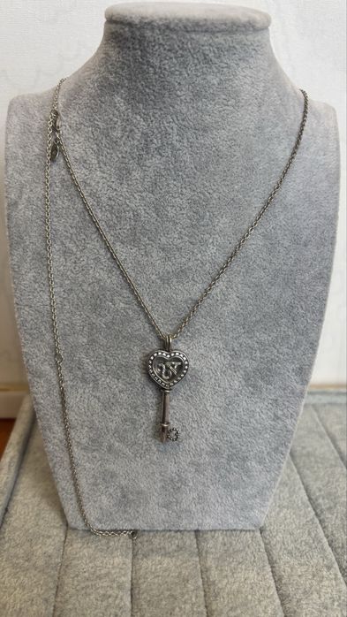 Сребърно колие Pandora 925  ключ сърце