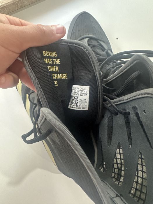 Incălțăminte de box Adidas Box Hog 4 negru-galben