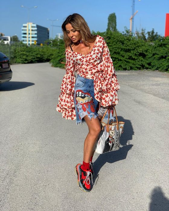 Риза с широки ръкави Джофра Djofra