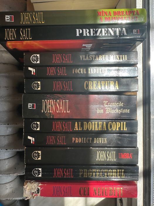 Colecție John Saul | 11 volume | Horror clasic RAO + Fahrenheit | Hardcover incluse
