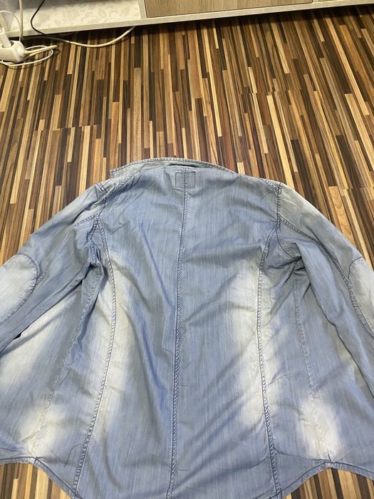 Camasa Denim Jeans Blugi Back Number Union Made USA