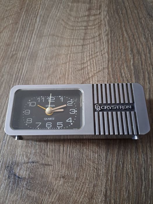 Ceas deșteptător vintage Citizen Crystron Quartz (anii '70-'80) • Functional