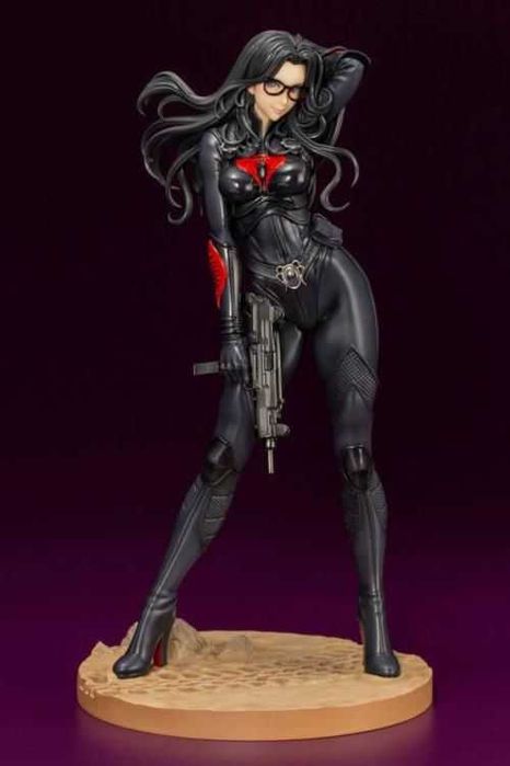Figurină Anime Rară G.I JOE Baroness Bishoujo Kotobukiya Black Suit