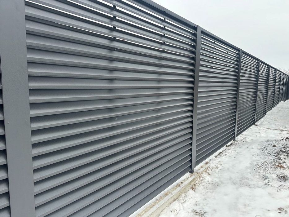 Забор жалюзи, еврожалюзи, еврозабор, штакетник, калитка, ворота