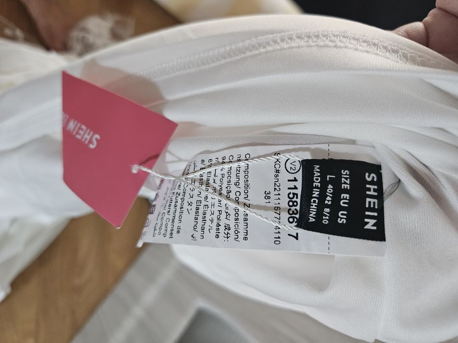 Rochie noua alba shein