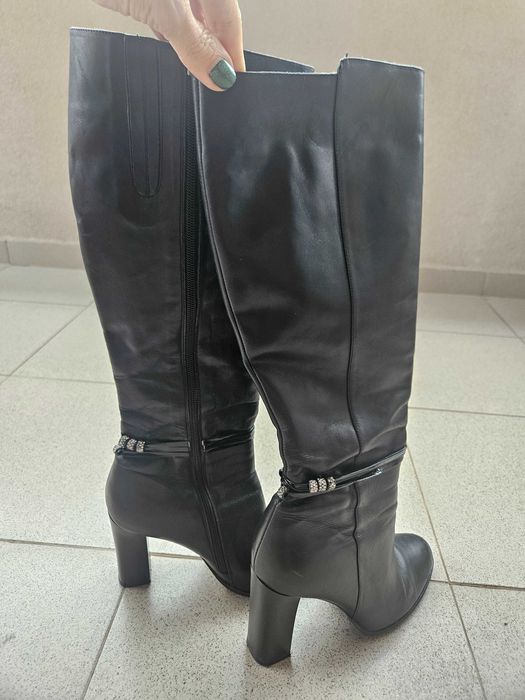 Италиански ботуши от естествена кожа