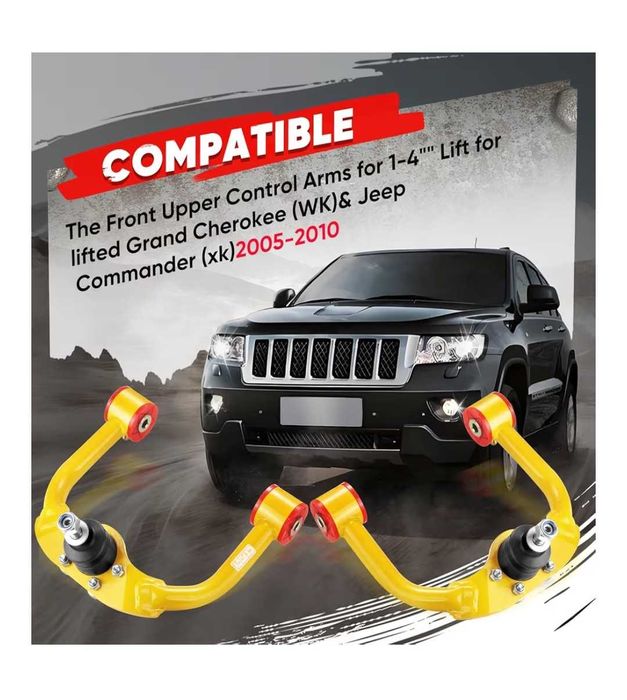 Горни тръбни носачи за повдигане до 4" (10см) Jeep Grand Cherokee WK и Commander XK 2005-2010