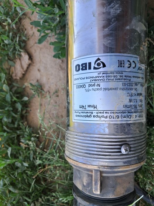 Pompă sumersibilă Ibo Dambat  cu presostat pentru automatizare , 380 volți, debit 162 litri/min