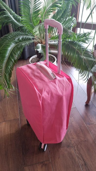 Детски, розов куфар Hello Kitty /Хело Кити/ на колелеца + ръчна чанта