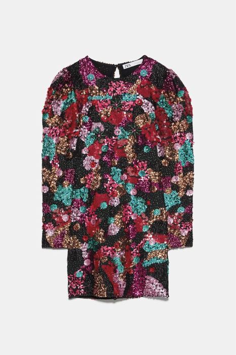 Шикарное платье с пайетками Zara