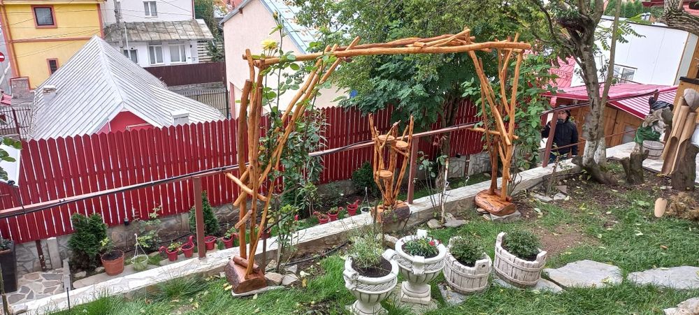 Mobilier rustic interior exterior artă foișoarele