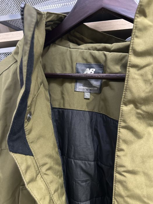 Geaca lunga verde kaki barbati XL new balance