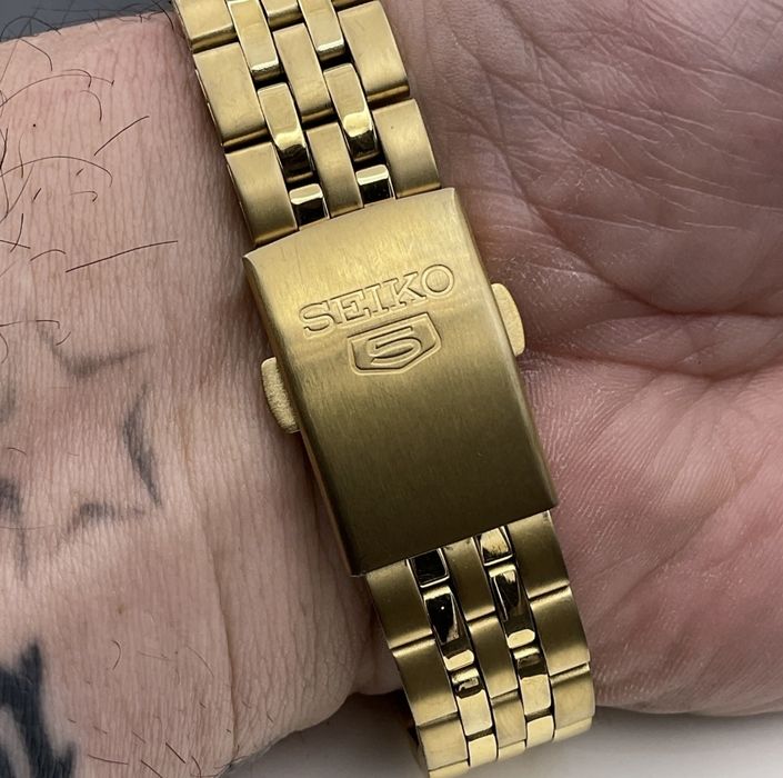 Seiko automatic gold 7S26-03V0 отличен 36 мм злато часовник