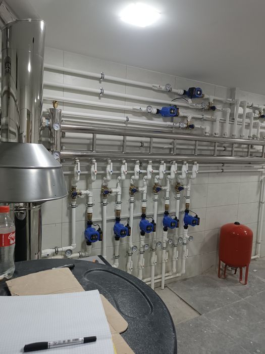 Сантехник. Отопление. Установка котла. Satehnik otoplenie. Сантехника