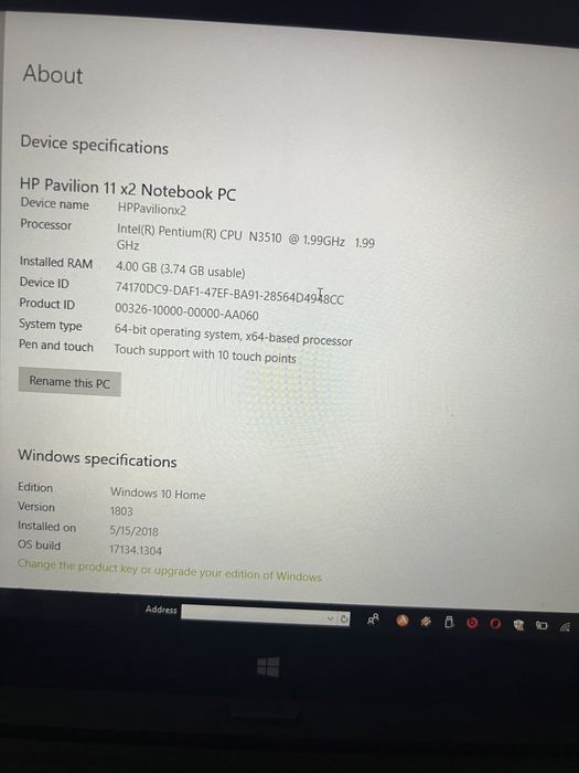 HP Pavilion x2 TouchScreen 11” detasabil PIESE DE SCHIMB
