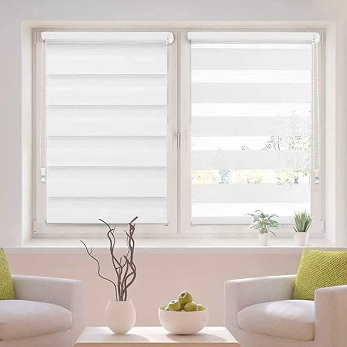 Руло Вътрешни Щори "Ден и нощ" - бели / черни / бежови / сив