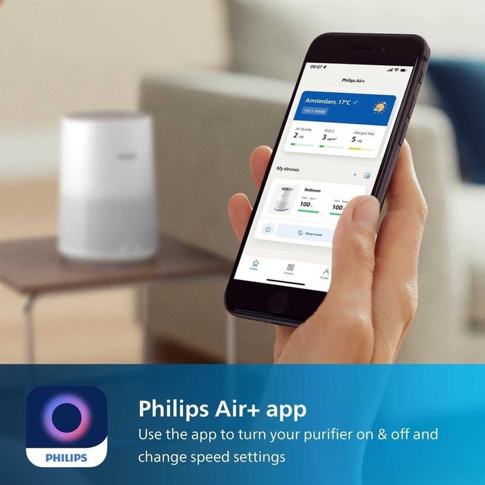Пречиствател Philips SMART Series 600i AC0650/20 HEPA до 44м² тих WiFi НОВ