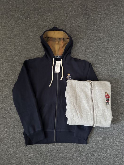Оригинално Polo Ralph Lauren Bear Zip Up Hoodie