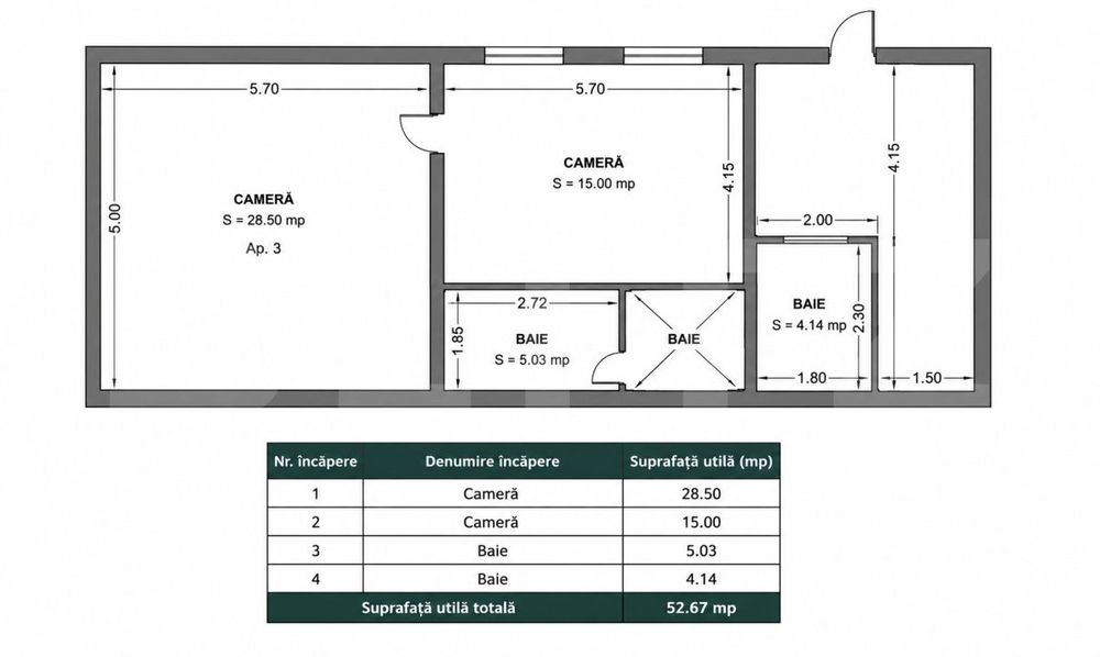 Spatiu de birouri de inchiriat | Parter | Zona centrala