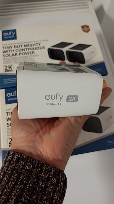 Camera Eufy (Anker) SoloCam S220, 2K, Wireless, Panou Solar