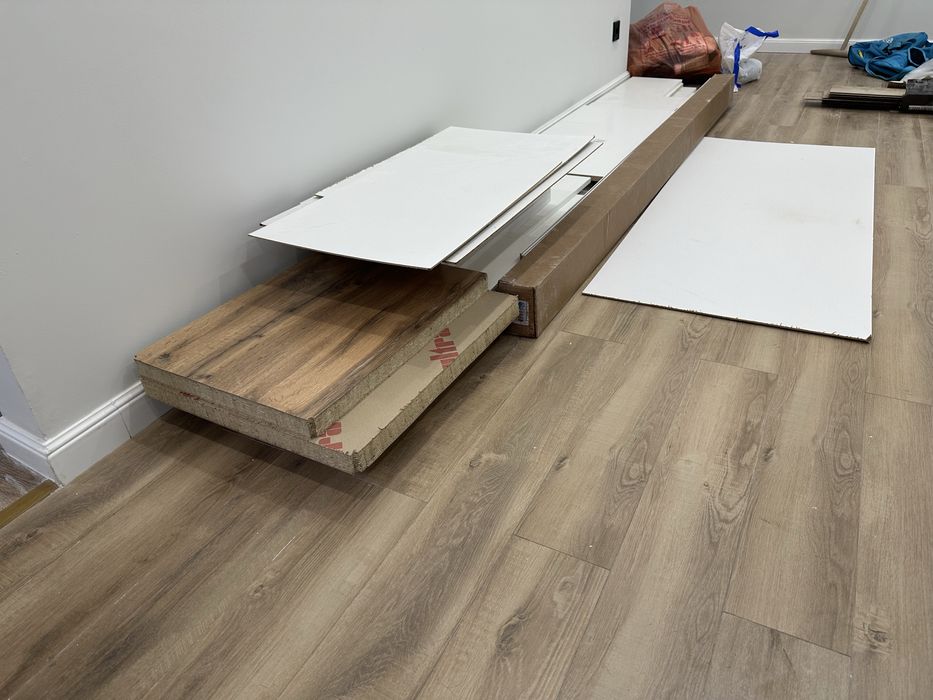 Деревя, стиралка, цемент