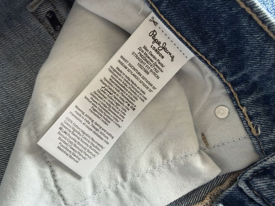 Pepe Jeans Byron Straight Jeans ОРИГИНАЛНИ мъжки дънки - 33 и 34