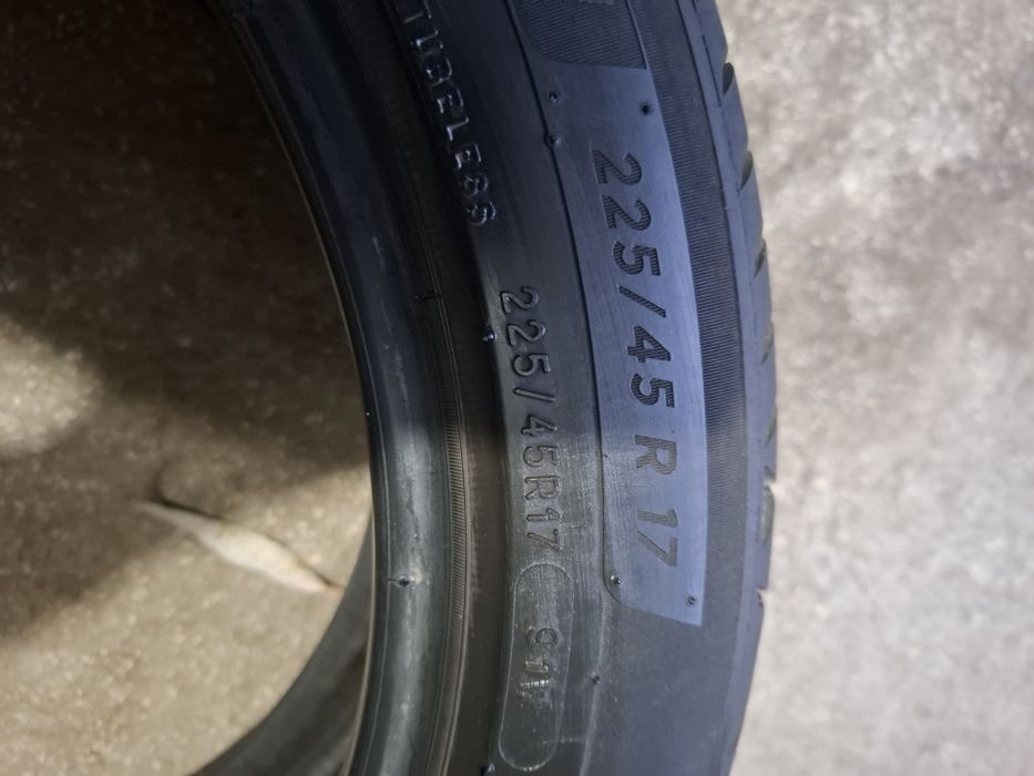 4 Летни гуми Мишелин 225/45/17 ДОТ21 6мм