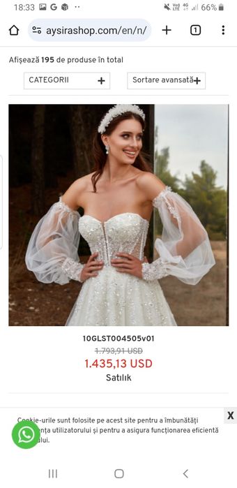 Vand Rochie Mireasa de Lux