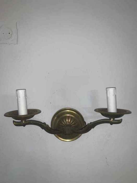 Set de trei aplice de perete din bronz