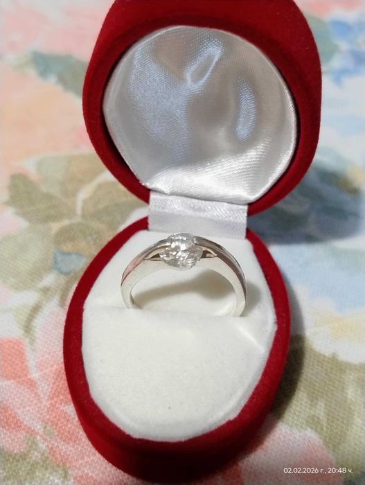 Сребърни бижута,пръстени и нежна висулка