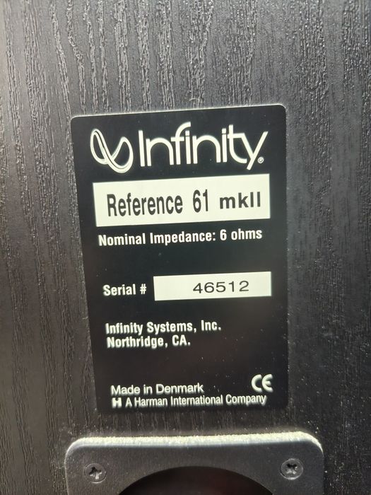 Тонколони INFINITY Reference 61 mk II