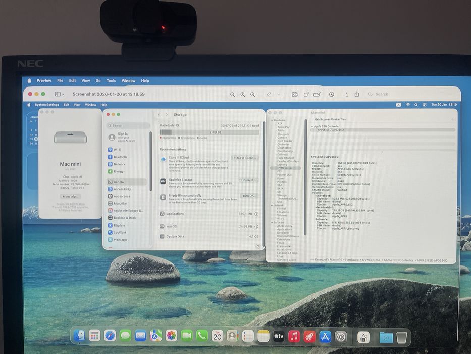 Mac mini m1 8gb ram