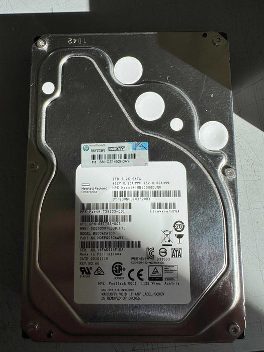 Hard Disk Hewlett Packard 1TB sata