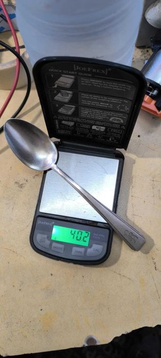 Комплект от малка и голяма сребърни лъжици Германия