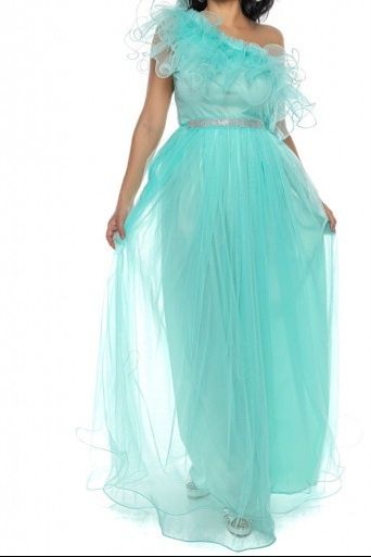 Rochie tulle mentă