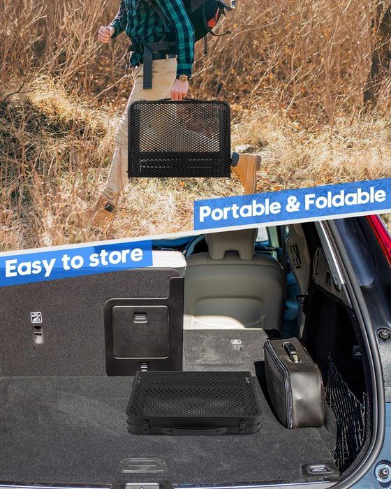 MSDADA сгъваема алуминиева маса за къмпинг 60x40 см черна