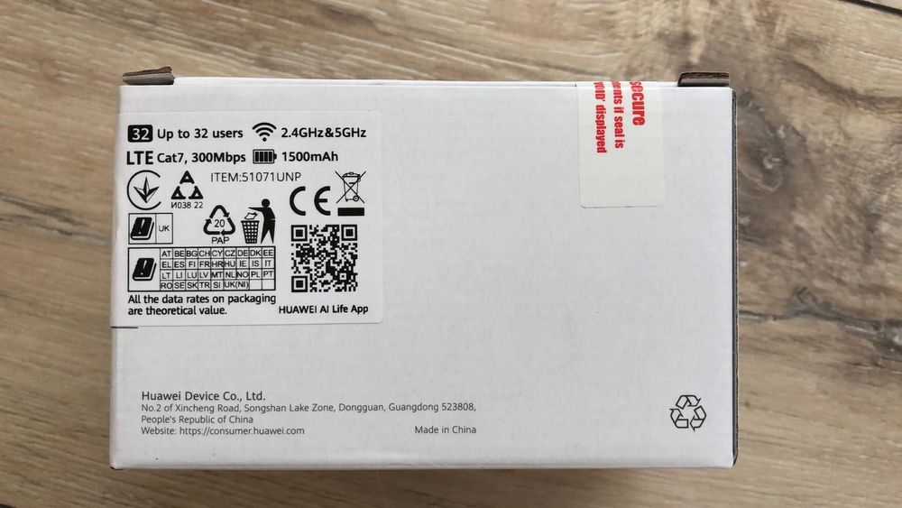 router portabil cartela 4G+ wireless baterie huawei e5783-230a sigilat