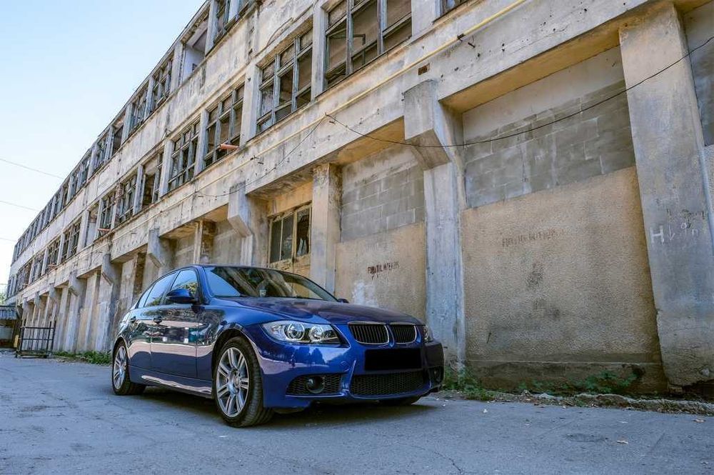 Faruri BMW Seria 3 E90 03.05-11 Angel Eyes LED Negru