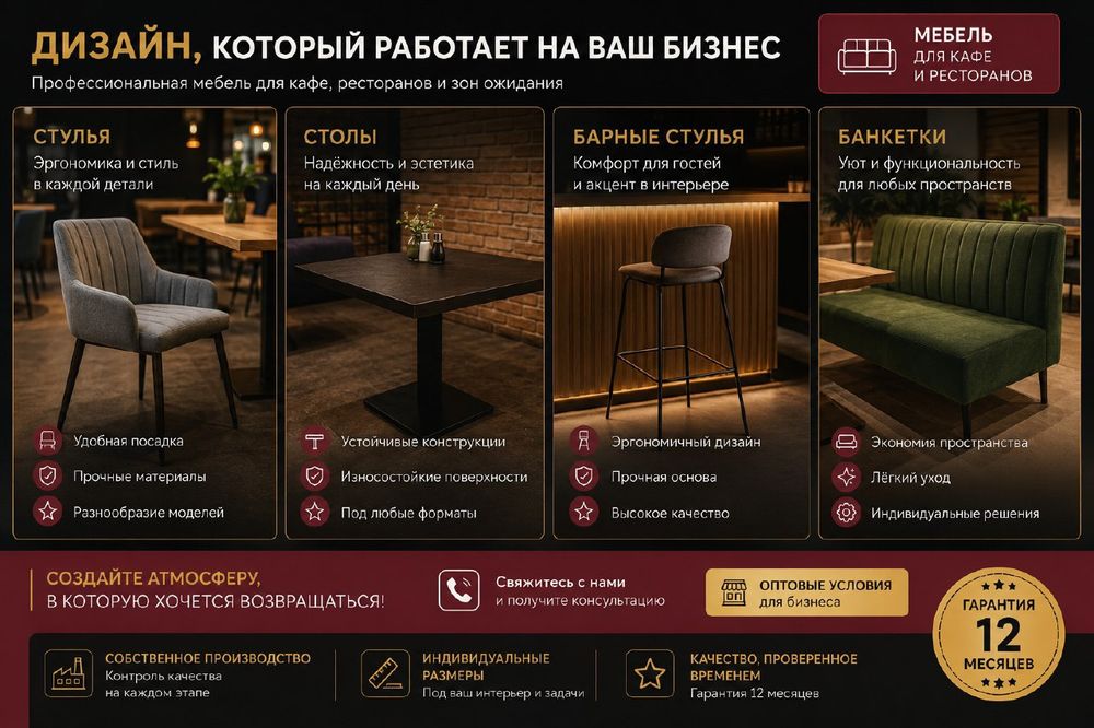 Диваны для кафе и ресторанов