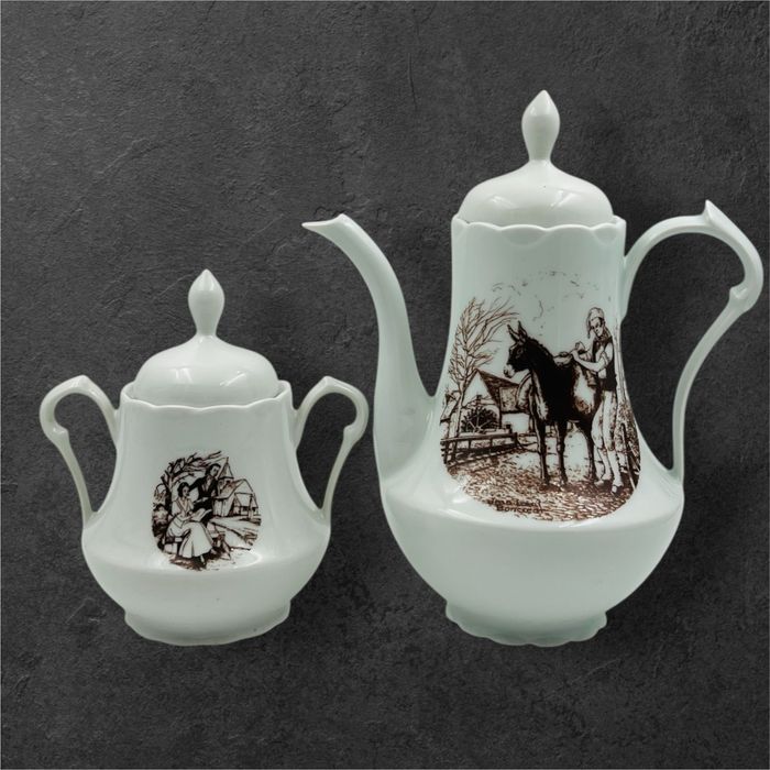 Френски фин порцелан сет от 18 части