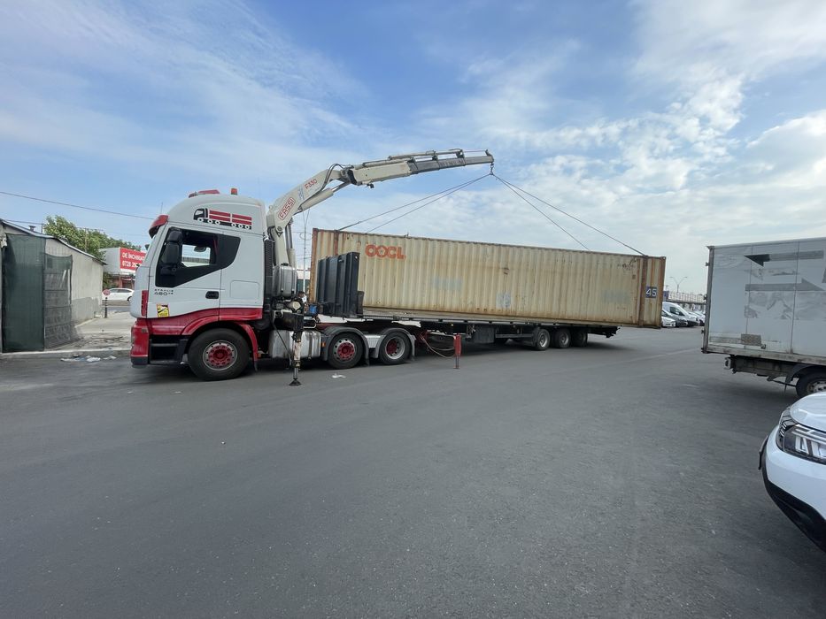 Servicii macara, transport 12 m ,containere si marfa generala