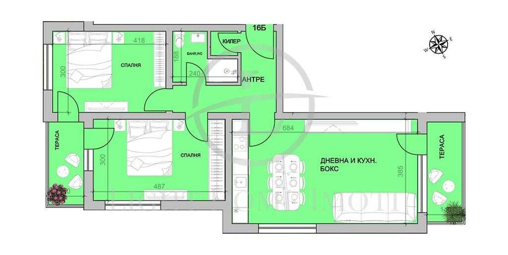 Продава се Тристаен апартамент в Пловдив, Христо Смирненски - 102 кв.м за 1500 €/кв.м - Снимка #16