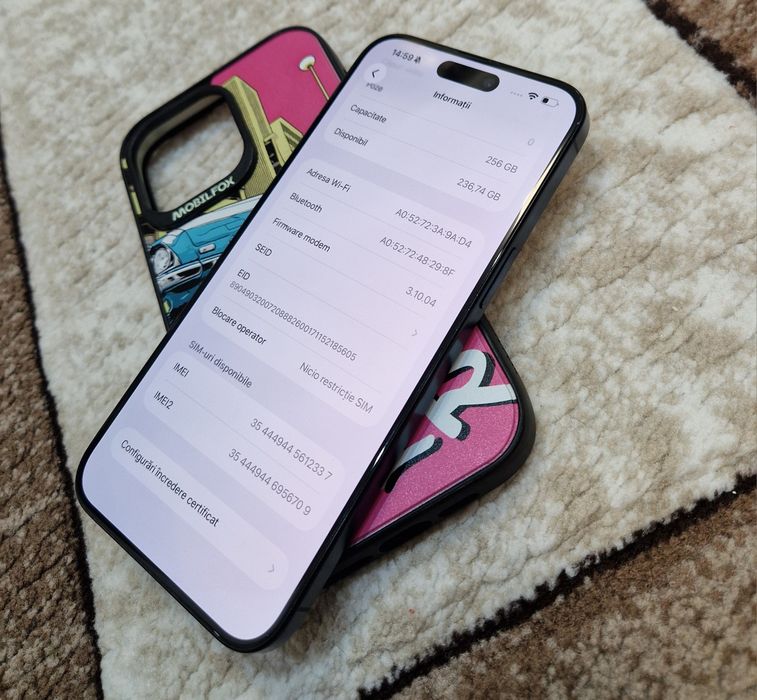 iPhone 15 Pro Max 256GB. IMPECABIL / Blue