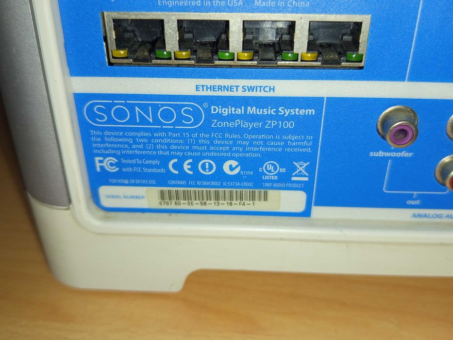 Дигитална система Sonos ZP100