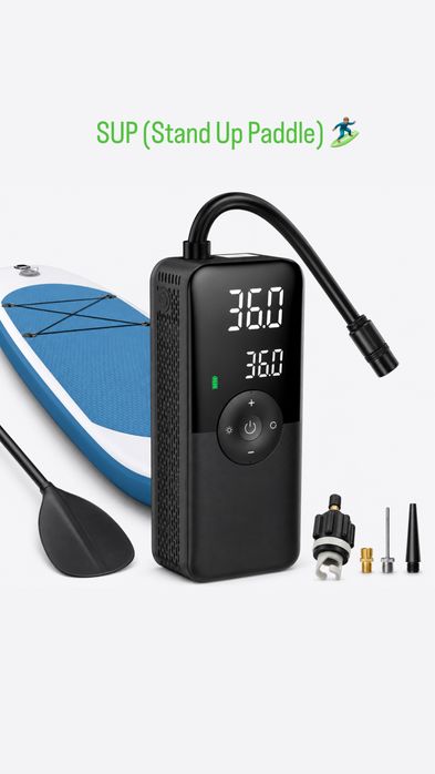 Compresor/Pompa  cu baterie Electrica Placa SUP (Stand Up Paddle) Pompa +Adaptor